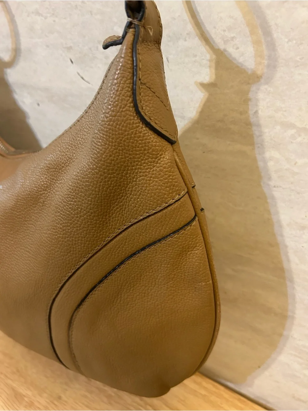Tahari Pebbled leather hobo-style shoulder bag